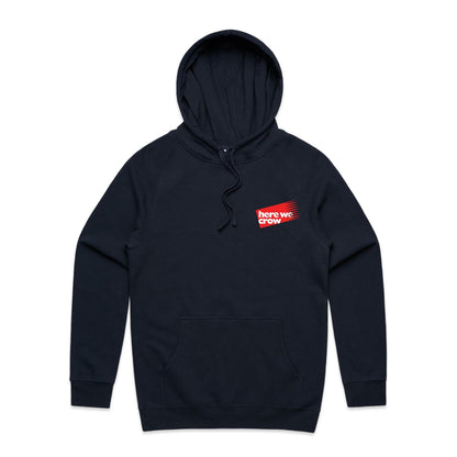 Here We Crow Pocket Logo Hood